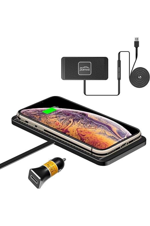 Cargador de Coche inalámbrico de 15W con Cargador de Coche QC 3.0 - Polmxs