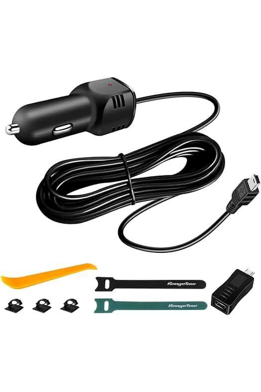 Cargador de Coche Universal para Dispositivos Electrónicos con Cable de Alimentación de 3.5m.