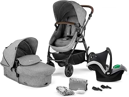 Carrito de bebé 3 en 1 Kinderkraft MOOV: versátil, plegable y con sistema de viaje