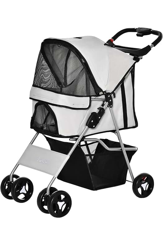 Carrito plegable para mascotas: cómodo, seguro y práctico para transportar a tus peludos compañeros