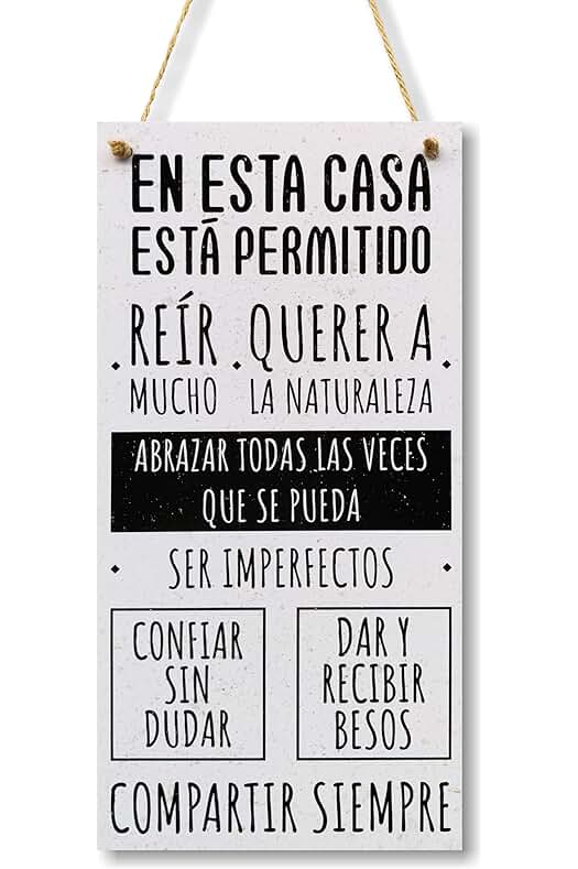 Carteles decorativos CARISPIBET para hogar y cocina - Diseños únicos para ambientar tu espacio.