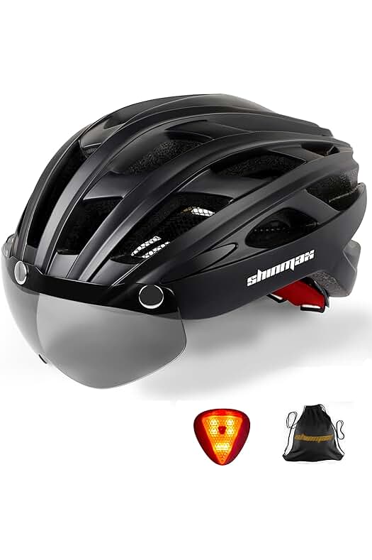 Casco de Bicicleta para Adultos con Luz y Visera Desmontable - Seguridad y Estilo