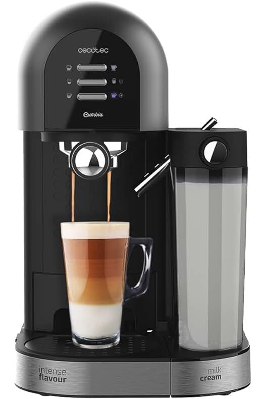 Cecotec Cafetera Semiautomática Power Instant-ccino 20 Chic Serie Nera - ¡El café perfecto en casa!