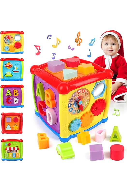 Centro de Actividades Educativas para Bebés de 1 a 2 Años con Sonidos y Luces