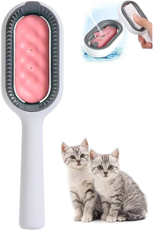 Cepillo 2 en 1 para Mascotas: Limpieza de Pelo + Removedor de Nudos.