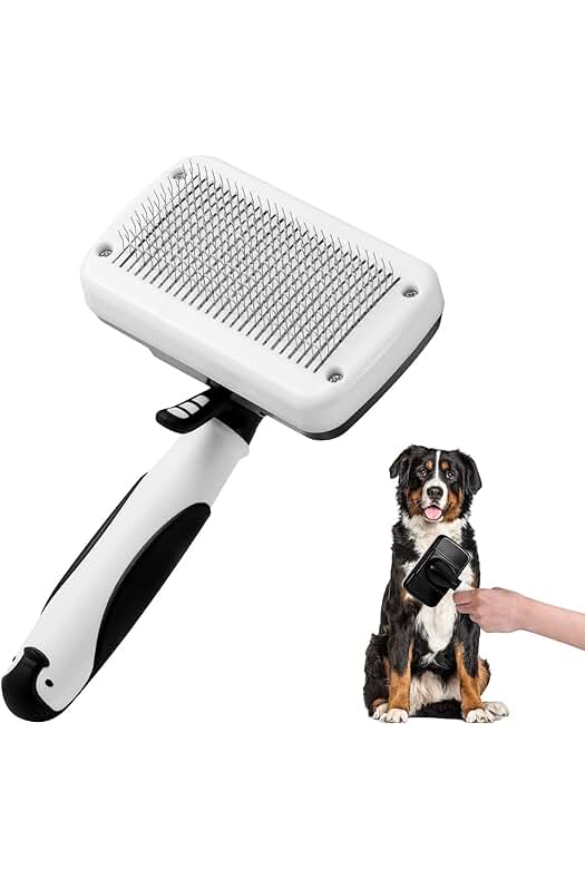 Cepillo autolimpiante Vinabo para cuidado de mascotas con pelo corto, medio y largo.