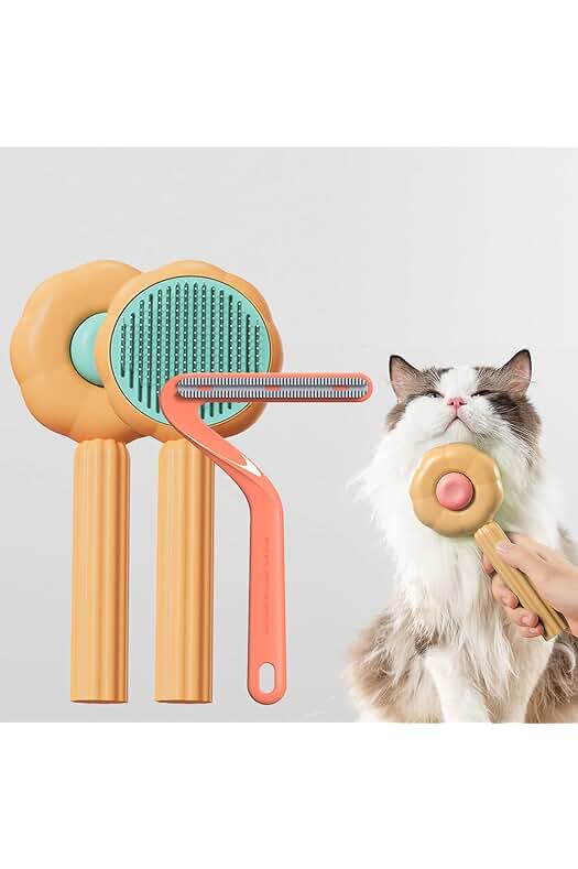 Cepillo de aseo para mascotas: elimina eficazmente el pelo suelto y enredos.