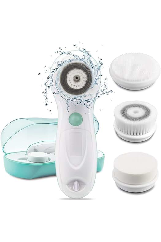 Cepillo de Limpieza Facial Eléctrico TOUCHBeauty - Limpiador Facial 3 en 1 (Verde)