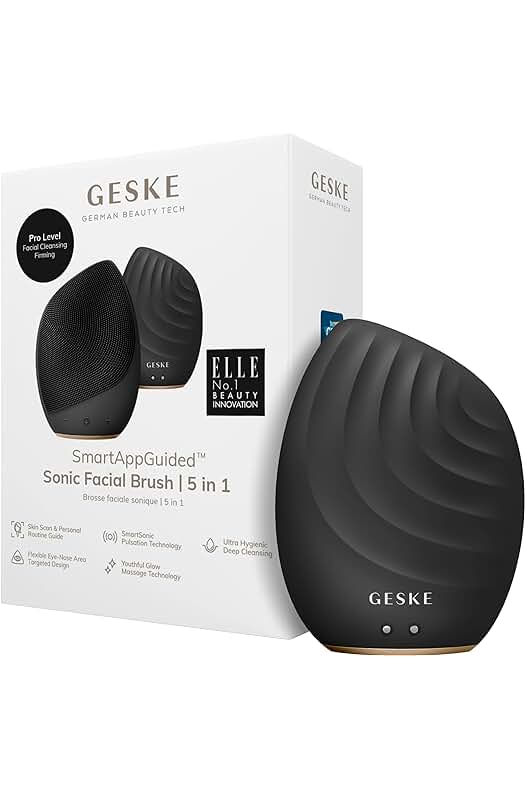 Cepillo facial eléctrico de limpieza profesional con tecnología SmartAppGuided™ y suave cepillo de silicona.