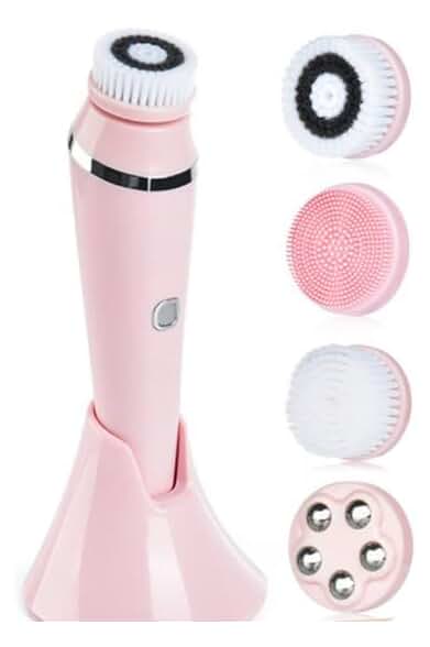 Cepillo facial eléctrico recargable de alta velocidad para una limpieza facial profunda.