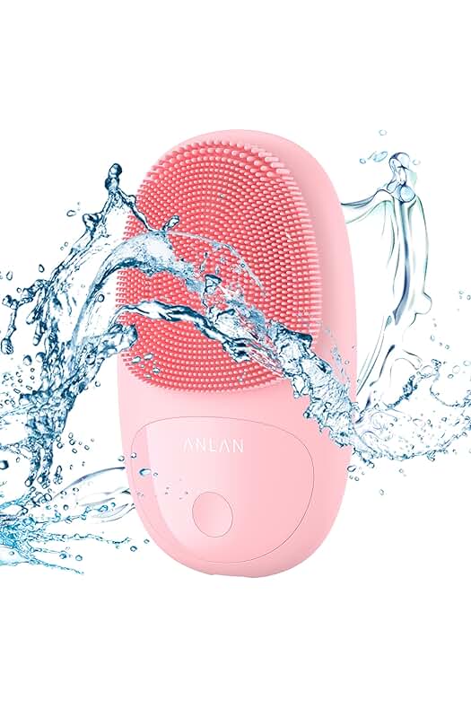 Cepillo Limpiador Facial ANLAN: Exfoliación y Eliminación de Puntos Negros para Todo Tipo de Pieles.