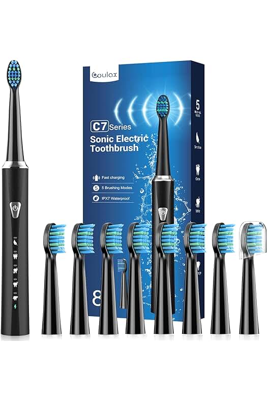 Cepillos de Dientes Eléctricos de Alta Calidad con 8 Cabezales y 5 Modos de Uso