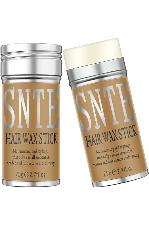 Cera de peinado Samnyte, 2 x 75 g, control de bordes y anti-frizz para el cabello