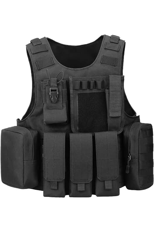 Chaleco táctico militar ajustable para actividades al aire libre, caza, airsoft y senderismo - HUNTVP
