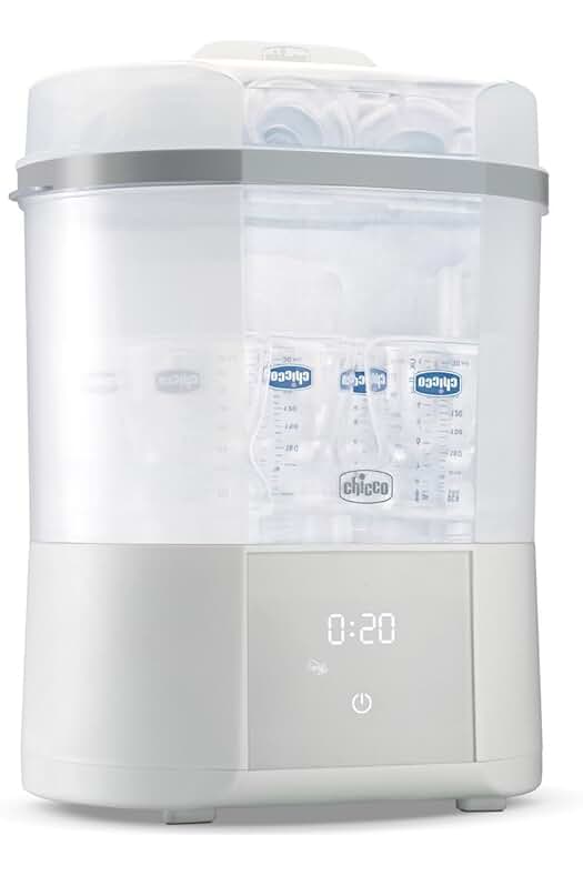 Chicco All in One: Esterilizador Eléctrico para Biberones con Función de Secado Rápido