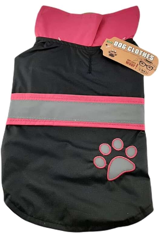 Chubasquero Reflectante para Perro PetStar - Ropa Impermeable y Segura para Mascotas en la Lluvia.