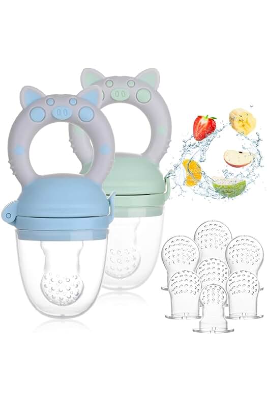 Chupete de fruta para bebé: una forma innovadora de aliviar la dentición infantil.