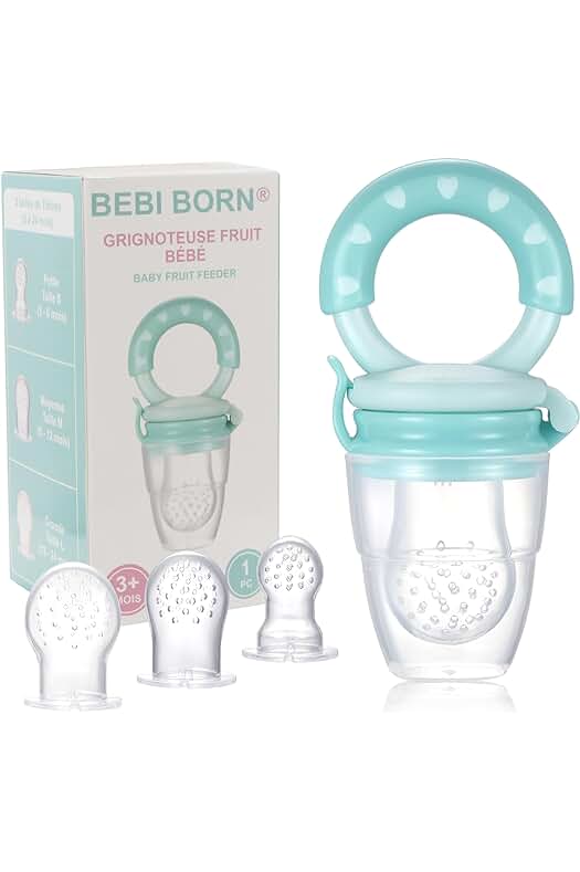 Chupete de Frutas para Bebés - Alimentador Antiahogo para Bebés de 3-24 meses
