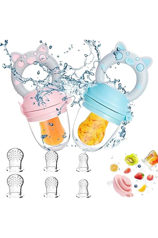 Chupete para Fruta Bebé: Alimentador Antiahogo y Mordedor Sin BPA, Tetinas de Silicona