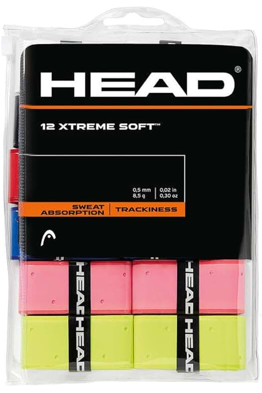 Cinta de agarre para raqueta de tenis: Overgrip Xtreme Soft para un mango excepcionalmente cómodo.