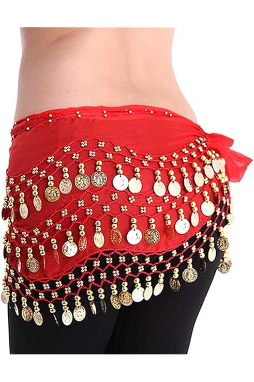 Cinturón de danza del vientre: elegante accesorio para tus movimientos de danza oriental.