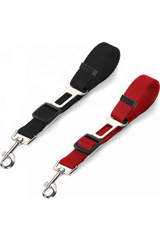 Cinturón de Seguridad para Mascotas en el Coche con Anclaje Universal y Ajuste Ajustable