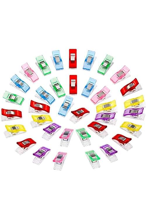 Clips de costura de alta calidad para manualidades y encuadernación - Set de 60 unidades.
