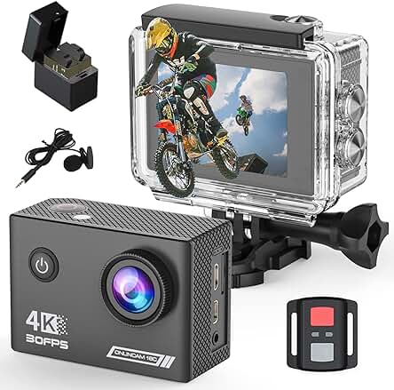 Cámara acuática 4k: Yolansin, calidad superior en video subacuático con gran angular de 170° y EIS antivibración.