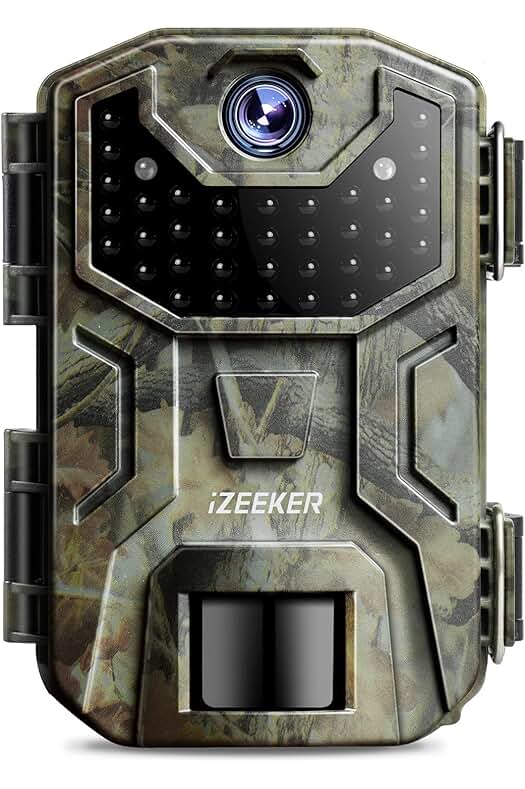 Cámara de Caza iZEEKER: Captura imágenes nocturnas en HD con visión infrarroja invisible.