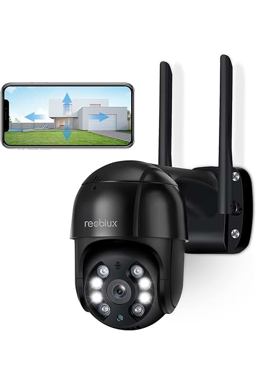 Cámara de Vigilancia WiFi Exterior con Visión Nocturna y Detección Humana
