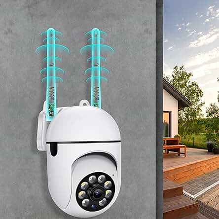 Cámara de Vigilancia WiFi para Hogar: Visión Nocturna HD, Detección de Movimiento y Aplicación Remota.