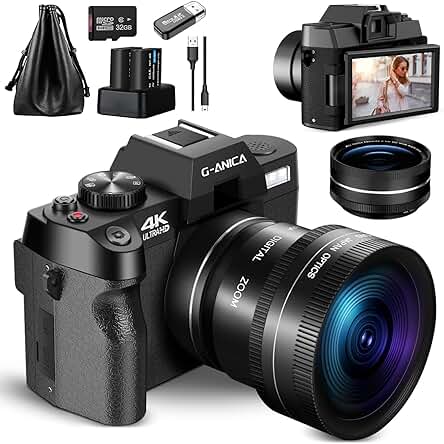 Cámara digital 4K: Captura imágenes y vídeos de alta calidad con esta poderosa cámara.