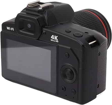 Cámara Digital 4K: Captura tus momentos con máxima calidad de imagen y zoom de 16X.