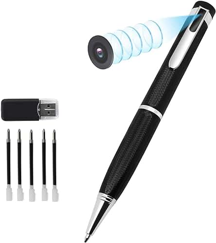 Cámara espía HD con detección de movimiento para negocios y conferencias.