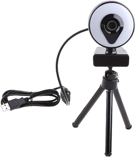 Cámara web de alta definición con enfoque automático para videoconferencias y transmisiones en vivo.