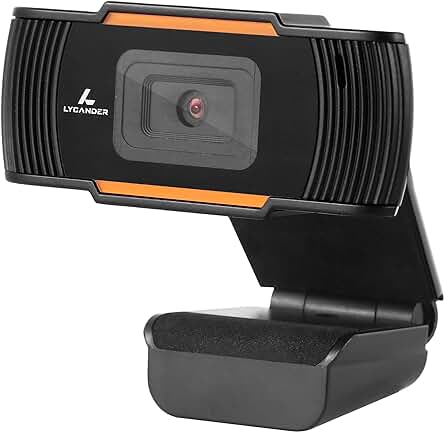 Cámara Web HD 720p LYCANDER - Micrófono incorporado, Altura ajustable - Negro & Naranja