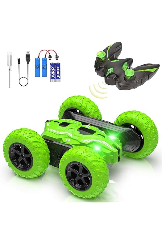 Coche de acrobacias RC de alta velocidad con control remoto 360° para niños