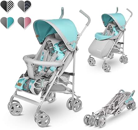 Coche de bebé plegable LIONELO Elia: compacto, ligero y funcional para tu comodidad