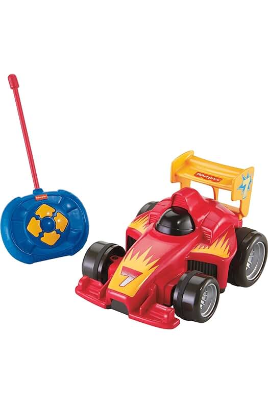 Coche de juguete Fisher-Price Mi Primer Coche Teledirigido para niños +3 años (Mattel GVY94)