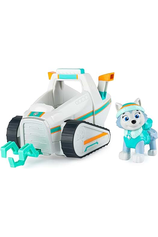 Coche Quitanieves de la Patrulla Canina con Figura Everest - ¡Diviértete en la nieve!