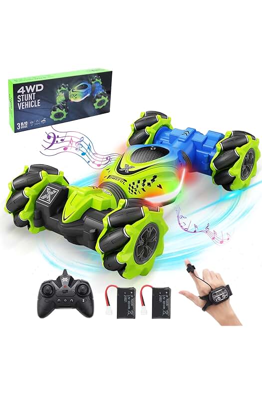 Coche teledirigido 4x4 para niños con control remoto 2.4Ghz - Regalo para el Día del Niño.
