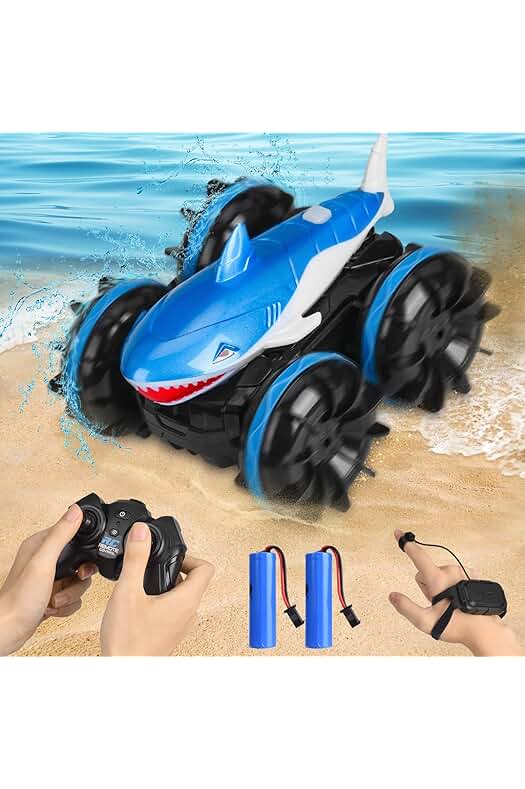 Coche Teledirigido Anfibio de Alta Velocidad 2.4GHz RC 4WD - Ideal para Niños