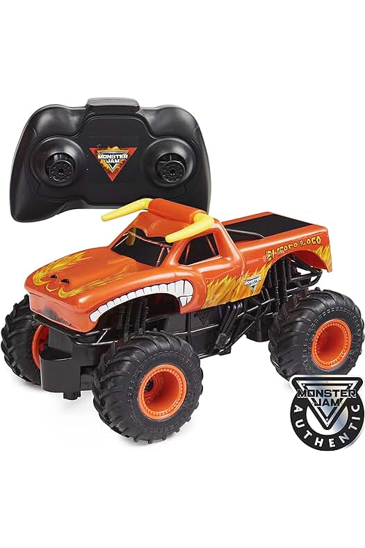 Coche teledirigido Monster Jam Toro Loco 1:24 - RC Oficial con radiocontrol de 2,4 GHz