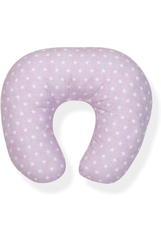 Cojín de lactancia rosa INTERBABY - Comodidad y estilo para la hora de alimentar.
