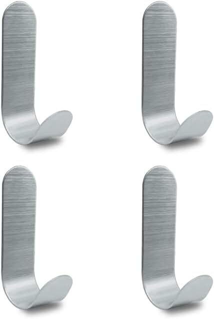 Colgadores Adhesivos Pared - Prácticos Ganchos de Pared sin Perforar para una Fácil Organización (4 Pcs)