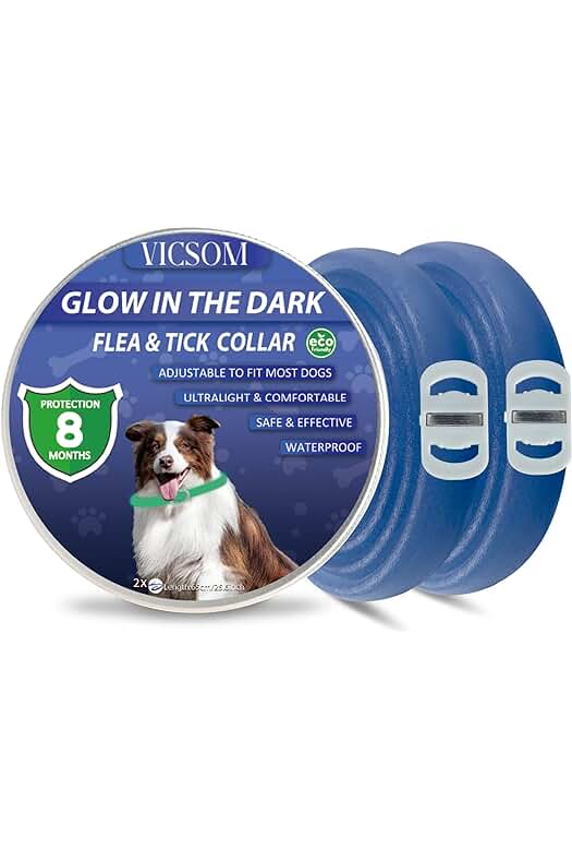 Collar Antiparasitario para Perros de Larga Duración y Resistente al Agua.