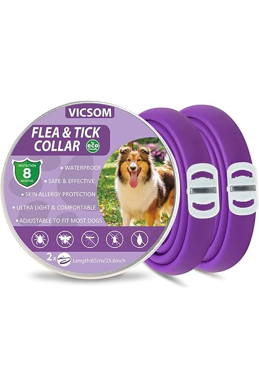 Collar antiparasitario para perros: protección impermeable y duradera para todos los tamaños