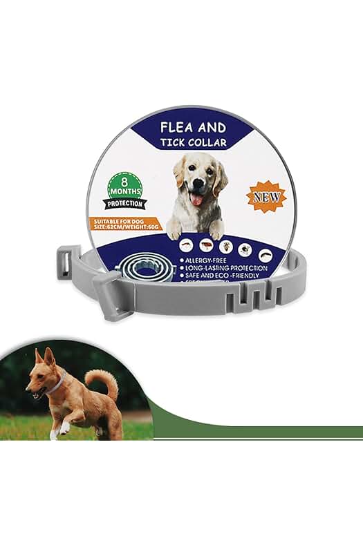 Collar Antiparasitos Perro: Protección efectiva y duradera contra pulgas, garrapatas y mosquitos por 8 meses.