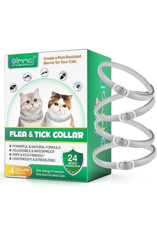 Collar Antipulgas para Gatos - Protección Duradera contra Pulgas y Garrapatas por 24 Meses