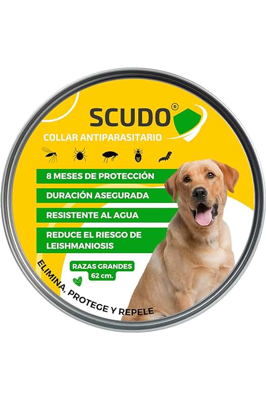 Collar antipulgas para perros: Protección efectiva contra pulgas, garrapatas y mosquitos.